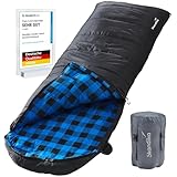 skandika Dundee Decken-Schlafsack, Luxus-Qualität, Baumwolle/Flanell...