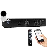 auna Verstärker, HiFi Stereo Mini Verstärker, HiFi-Verstärker mit Bass &...