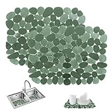 2 Stück Spülbeckeneinlage 30x40 cm,Kieselsteine...