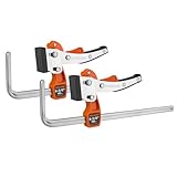 JORGENSEN 2er-Set Schnellspannzwingen, Hebelzwingen für Führungsschienen,...