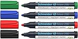 Schneider 129094 Maxx 290 Whiteboard Marker, 4er-Set, schwarz, rot, blau,...