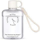 NiHome Flache Trinkflasche 360ml, BPA-freie Schlanke Wasserflasche für...