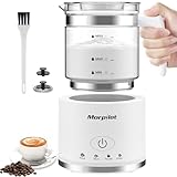 Morpilot Milchaufschäumer Elektrisch, 500ml 600W, 4 in 1 Milchschäumer...