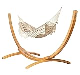 LA SIESTA® Bossanova Bio-Baumwoll Hängematte & Holzgestell -...