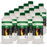 12 Liter Bioethanol ohne Geruch (12 x 1L Flasche) | Biobrennstoff für...