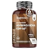 Ashwagandha KSM-66 - Enspricht 1500mg Ashwagandha Pulver - 6 Monate Vorrat...