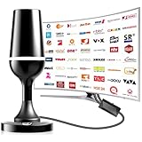 DVBT2 Antenne, DVB-T/DVB-T2-Antenne, Stärkere Stabantenne für digitales...