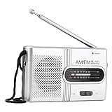 Tragbares Radio AM/FM, Klein Radio, Mini Radio Batteriebetrieben, Radio Mit...