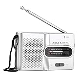 Tragbares Radio AM/FM, Klein Radio, Mini Radiospieler Batteriebetrieben Mit...