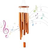 TTYSHIP® Bambus Windspiel, 66cm mit 6 Rohren, für Draußen, Garten,...