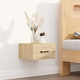 MOBCANT Wand-Nachttisch, Wandkonsole Nachtschrank Nachtkästchen Nachtisch...