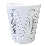 Floral Buchstabe M Blumentopf zum Ausmalen für Kunstliebhaber...