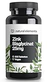 Zink 25mg – 365 Tabletten – gut verträgliches Zinkbisglycinat...