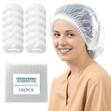 YUJUVI Einweg Haarnetze Haarnetz küche 100 Stück Einweghauben mit...