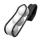 Golf Ball Holder - Holds 3 Balls Easy Attachment to Bag or Cart, Golf Gag...