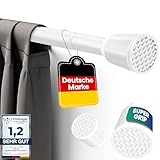 LOBUX® - Gardinenstange ohne bohren [weiß, 210-300cm] – Teleskopstange...