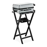 Relaxdays Kofferständer, klappbar, Kiefernholz, HxBxT: 81 x 46 x 43 cm,...