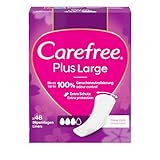 Carefree Slipeinlagen Plus Large mit leichtem Duft (48 Stück), super...