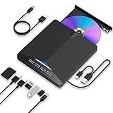Zingle Externes CD-/DVD-Laufwerk für Laptop, DVD-Player für Laptop, 4...