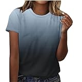 Damen-T-Shirt, Baumwolle, Rundhalsausschnitt, Größe L –...