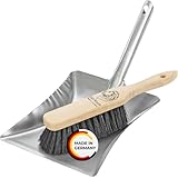 Peggy Perfect Kehrgarnitur Kehrset mit Buchenholz Handbesen und verzinkter...