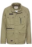 camel active Herren Fieldjacket aus Reiner Baumwolle Dunkelgrün,...
