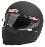 SIMPSON BANDIT HELMET SNELL SA2010 MATT BLACK L LARGE 60cm @ HELMET WORLD