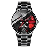 Herrenuhr Sport Mesh Rad Quarz Auto Uhr Mode Nabenfelge Uhr Herrenuhr 24...