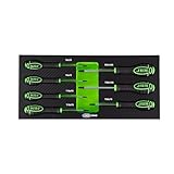 Jbm Refial 53945 Set mit 7 Schraubendrehern Stern mit Modul Eva Carbon