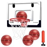 BOPEUY Mini Basketballkorb Indoor Kinder, 40x30cm Basketballkorb Zimmer mit...