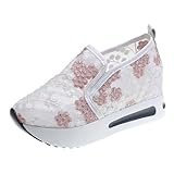 Damen Ballerina Bequeme Pumps Textil Vegan Stilettoabsatz Wedge Espadrilles...