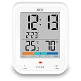 ADE Digitale Badezimmeruhr mit Hygrometer und Thermometer | wasserdicht...