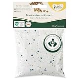 GRÜNSPECHT Traubenkern-Kissen 12x12cm, Wärmekissen für Babys &...