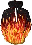 PADOLA Weihnachts Hoodie Herren 3D Druck Weihnachtspullover mit Tasche...
