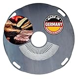 summersbay Premium Feuerplatte 80 cm - 5mm dick - Grillring & BBQ-Platte...