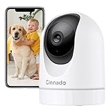 Cinnado Überwachungskamera Innen - 2K Babyphone mit Kamera, 360 Grad WLAN...