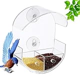 Saugnapfbecher-Vogel-Feeder, Fenstermontiervogelfutterhäusch Vogelheiler...