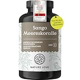 NATURE LOVE® Sango Meereskoralle - 180 Kapseln - Natürliche Quelle für...