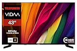 Telefunken Fernseher 43 Zoll Smart TV VIDAA D43U790B2CW 4K Fernseher UHD,...