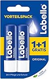 Labello Original Vorteilspack 1+1 Gratis (2 x 5,5 ml), Lippenpflegestift...