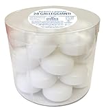 28 Schwimmkerzen - Durchmesser 5 cm - 5,5 Stunden Brenndauer - Farbe Weiß...