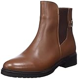 Tommy Hilfiger Damen Coin Leather Flat Boot FW0FW06749 Niedrige Stiefel,...