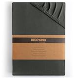 DecoKing Spannbettlaken 200x220 220x240 cm 100% gekämmte Baumwolle...
