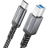 deleyCON 1m USB 3.0 Kabel USB-C auf USB-B Stecker Druckerkabel Datenkabel 5...