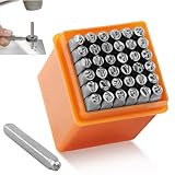 37 Stück Schlagzahlen Alphabet Set, 3mm Schlagzahlen Alphabet A-Z und...