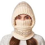 3 In 1 Wintermütze Damen Herren Balaclava Sturmhaube Plüsch Warme...