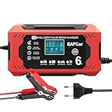 EAFCar 6A Autobatterie Ladegerät, 12V Smart vollautomatische KFZ...