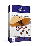 Finum 100 Papier Kaffeefilter Größe 4, Braun