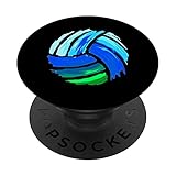 Volleyball Blau Grün Für Teenager Mädchen & Jungen PopSockets PopGrip:...