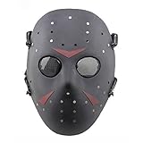 Airsoft Maske Paintball Masken Taktisch CS Games Schutz Jason Metall Mesh...